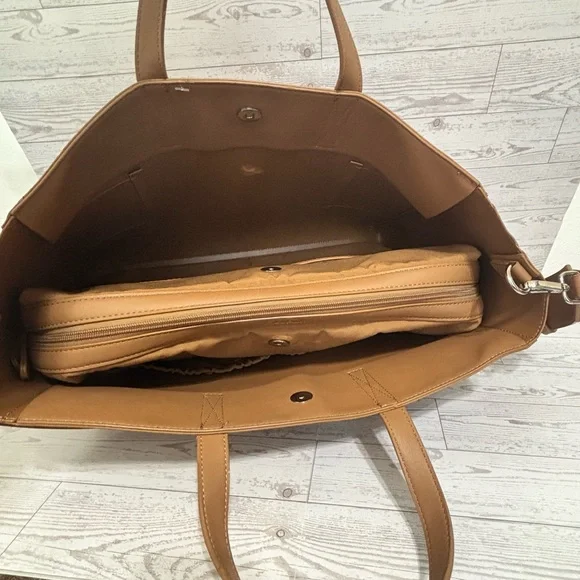 Calpak Haven Laptop Tote Bag in Toffee - Picture 12 of 15